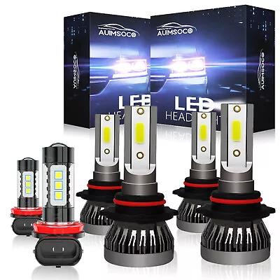 For Honda Civic 2006-2015 LED Headlight High Low Beam Fog Light Combo Bulbs Kit • $36.99