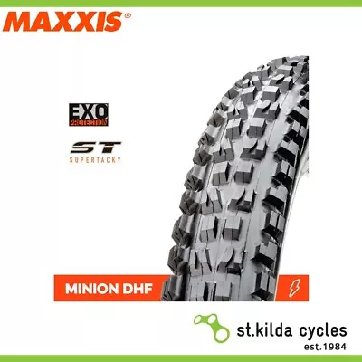 Maxxis Minion DHF Bike Tyre - 26 X 2.50 - EXO ST - Folding - 60TPI - Pair • $164.96