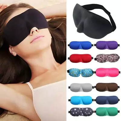 $2.20 • Buy 1x Men Women 3D Sleep Mask Portable Soft Eye Patch  Travel Accessories-AU