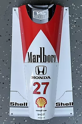 WOW!!!FORMULA 1 F1 Sign Ayrton Senna Race Car Nose Style • $59