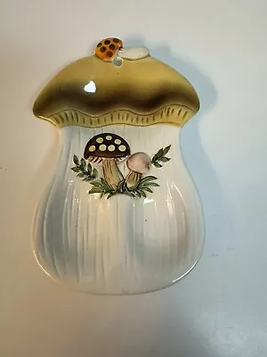 Vintage Sears Roebuck Merry Mushroom Ceramic Spoon Rest/Holder Japan 1970s • $49.99