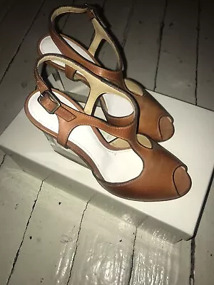 Never Worn Designer Maison Martin Margiela Acrylic Slingback Wedges 36 • $345