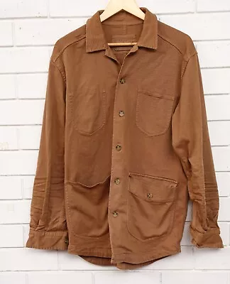 Men's R.M. Williams Brown Work Wear Long Sleeve Button Up Shirt Size S • $49.95