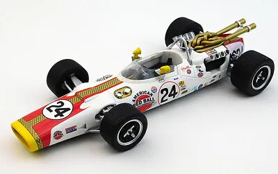Graham Hill 1966 Indy 500 Win American Red Ball Lola T90 Replicarz 1:18 R18025 • $325