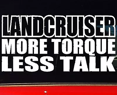 $6.90 • Buy LANDCRUISER 4x4 Ute Car Accessories Funny Stickers MORE TORQUE 200mm For Toyota