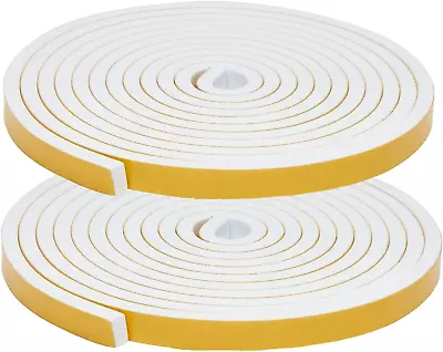 Wordmouk Foam Draft Excluder Strip 12 X 3 MM Foam Sealing Tape Adhesive Weather • £10.95