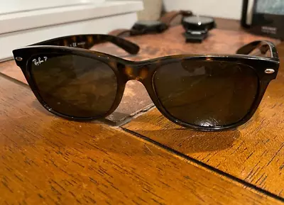 Ray Ban  NEW WAYFARER  RB2132 902/58 55-18 | 145 - 3P  POLARIZED Tortoise Brown • $64.95