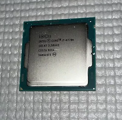 Intel Core I7-4770K Quad-Core 3.5GHz Processor LGA 1150 SR147 - Desktop Cpu • $80