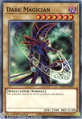 STAX-EN005 Dark Magician :: Common 1st Edition YuGiOh Card • £0.99