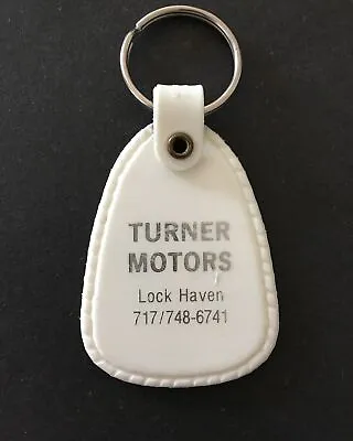 Vintage Car Truck Dealer Keychain TURNER MOTORS Key Fob Ring LOCK HAVEN PA. USA • $17.98