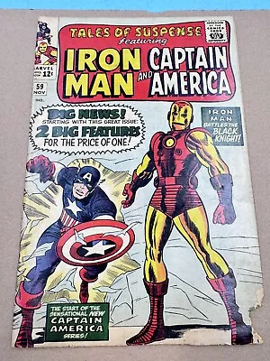 Tales Of Suspense #59 - 1st Appearance Jarvis 1964 • $49.99