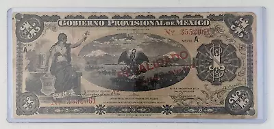 1914 Gobierno Provisional Mexico 1 Pesos Mexican Currency • $14.95