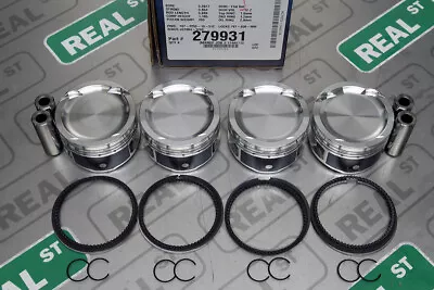 JE Forged Pistons Audi VW 2.0T 2.0L TFSi FSI EA113 20mm Pin 83mm 9.1:1 279931 • $821.78