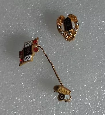 Vintage LDS Mormon Golden Gleaner Womanhood Lapel Pins RARE 10 Kt Gold Filled • $75