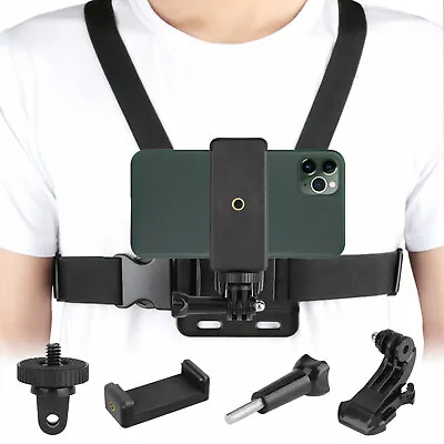 $10.98 • Buy Chest Harness Body Strap Mount Accessories Adjustable For IPhone GoPro Android