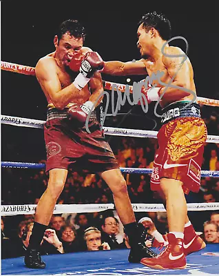 Manny  Pacman  Pacquiao Autographed Boxing 8x10 Photo  Manny's Coa  Vs Oscar • $100