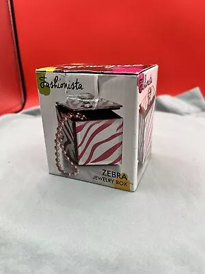 Fashionista Zebra Jewelry Box NIB Unique • $14.99