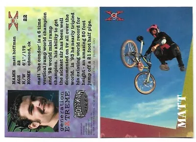 $3.59 • Buy 1994 Generation Extreme Card X-Games BMX Bike