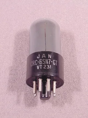 1 6SN7GT VT 231 JAN CRC RCA Smoked Glass HiFi Amp Vacuum Tube Code H5E Balanced • $49.99