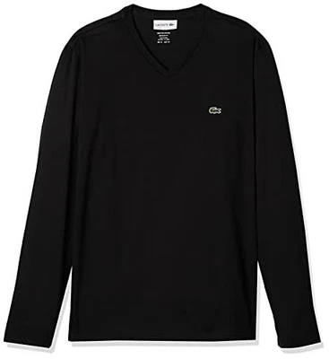 $77.29 • Buy Lacoste Men's Long Sleeve Jersey Pima V-Neck T-Shi - Choose SZ/color