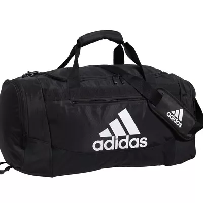 $34.75 • Buy Adidas Defense  2 Medium Duffel Gym Bag Front / End Zip Pockets Water Resistant