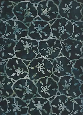  Coastal Getaway  Batik Sand Dollars Black Maywood Studio Quilt Fabric BTY • $15.50