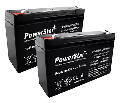 UPG 2 Pack - Moultrie 6 Volt 12 Amp Crown Rechargeable Battery - New • $40.59