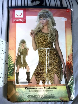 £12.99 • Buy Adult Ladies Cavewoman Costume Sexy Cave Girl Prehistoric Fancy Dress Outfit 
