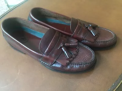 H.S. Trask Kiltie Tassel Loafers Men's Size 12N Leather Moc Toe Brown  • $29