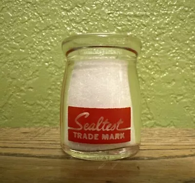 Vintage Sealtest Glass Single Serve Creamer Milk Mini Bottle 1-3/4  • $5