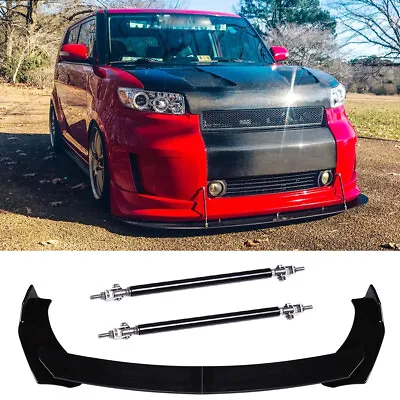 For Scion XB IM TC Front Bumper Lip Spoiler Splitter Body Kit + 2x Strut Rods • $65.08