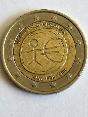 2 Euro Stickman Coin Greece Very  Rare! • £5