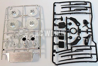 RC 1/10 RC DRIFT Car Accessories -EXHAUST-MIRRORS -WIPERS - INTERCOOLER -ROTORS • $15.99