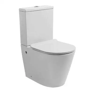 New ECT Jamie Rimless Wall Faced Toilet Suite Back Entry Or Bottom Inlet S Or P • $395