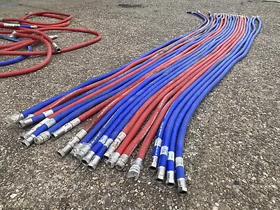 Red/Blue Steel Reinforced Silicone Hose/tube/pipe 35mm 25mm X 4m Hot Cold Water • £48