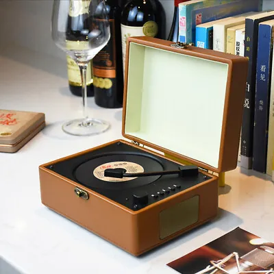 Retro Suitcase CD Player Desktop Bluetooth 5.0 CD Player With Speaker For Home  • $113.80