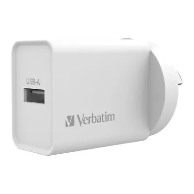 Verbatim USB AU/NZ Plug Wall Phone Charger/Charging Brick Single Port 2.4Amp • $24