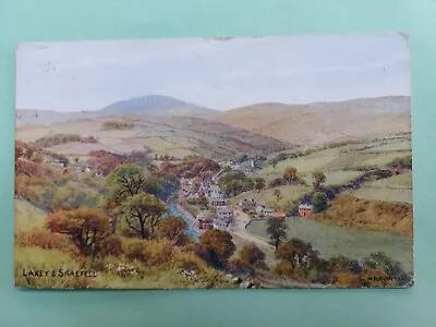 Post Card Salmon Ar Quinton 1971 Isle Of Man Laxey & Snaefell • £1.99