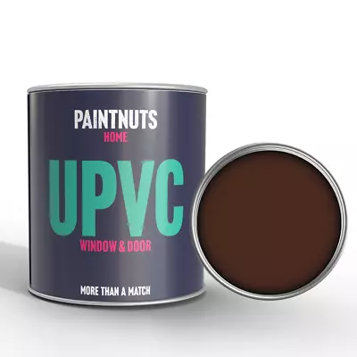 UPVC Window Door Paint Weatherproof RAL-8016 Mahogany Brown All Finish 2.5L Tin • £57.99