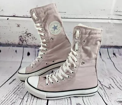 Converse ALL STAR Chuck Taylor  HIGH TOP  CONVERTIBLE PALE AMETHYST  PINK   UK 5 • £29.99