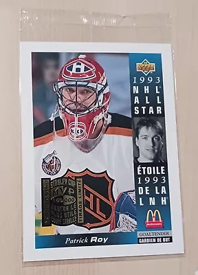 PATRICK ROY 1993-1994 Upper Deck McDonald's Hockey -  McD-23  Jumbo  (sealed) • $2.90