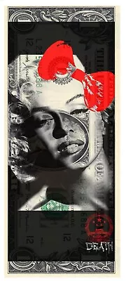 Death NYC Ltd Signed Art US DOLLAR Bill Bank Note $1 Marilyn Monroe Movie Star • $79.99