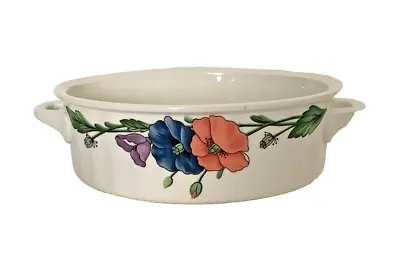 VILLEROY & BOCH Amapola 2 Quart Oval Casserole Dish No Lid EX. CONDITION!! • $39