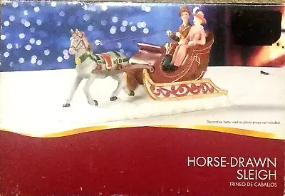Vintage Horse-Drawn Sleigh - Trineo De Caballos - Decorative Item Only - New • $24.99