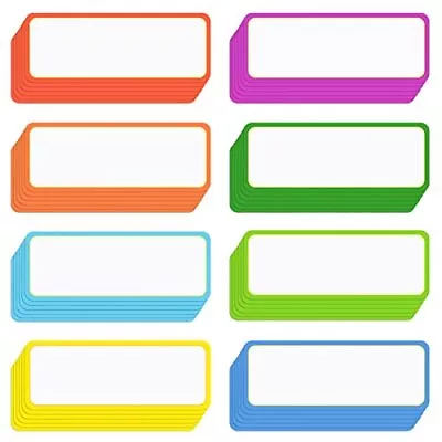 48 Pcs Magnetic Dry Erase Labels Blank Writable Label Stickers Name Plate Tags • $12.50