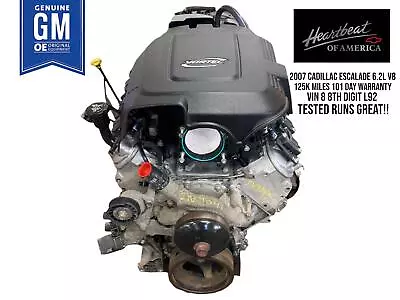 Cadillac Escalade 6.2L Vortec V8 L92 Engine Motor Assembly 2007 2008 OEM • $4000