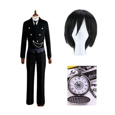 $59.99 • Buy Man's Sebastian Michaelis Uniform Dress Cosplay CostumeHalloween Outfit