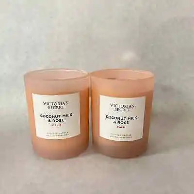 Victoria's Secret Coconut Milk & Rose Scented Candle 2 Pack  • $36