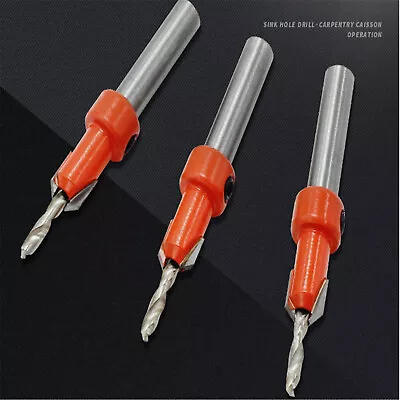 Wood Countersink Drill Bits Tapered Counterbore Hole Pilot Screw Hole TCT Cutter • £3.40