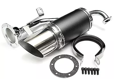 $68.63 • Buy Short Performance Exhaust Muffler System Assembly For GY6 150cc Scooter Black